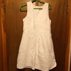 White sleeveless Jcrew Dress